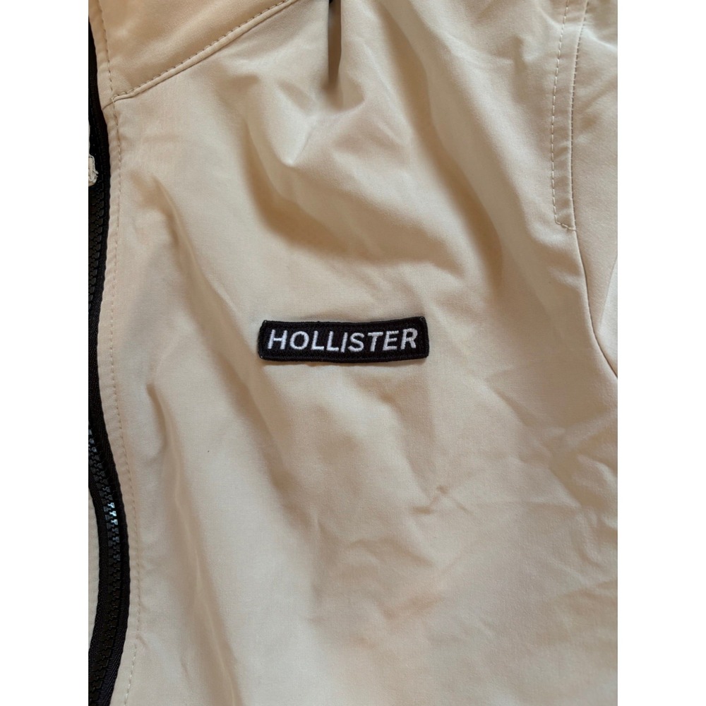 Hollister Epic Flex Stretch Beige Windbreaker Jacket Men's Small
